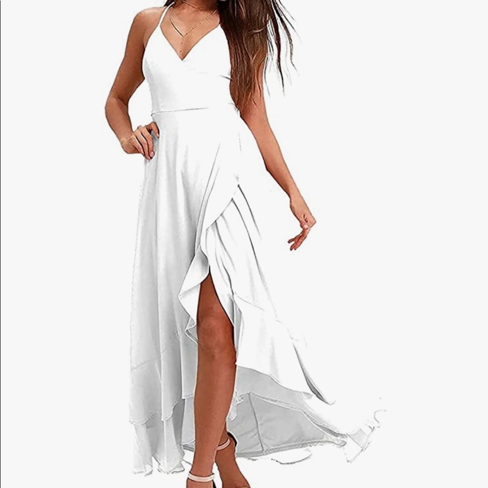 New White BoHo Summer Dress